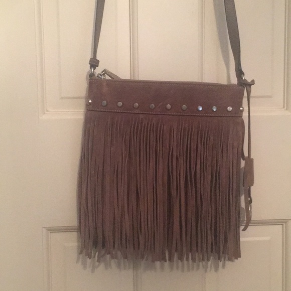 Michael Kors Billy Suede Messenger Bag - Picture 1 of 3